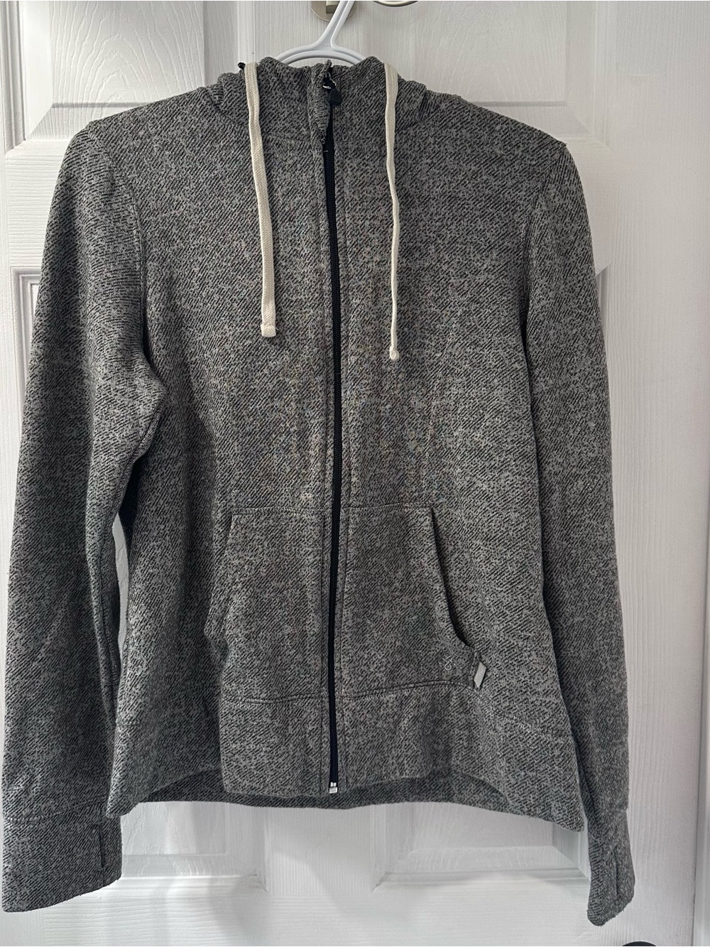 Denver Hayes Heather Gray Zip-Up Hooded